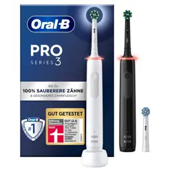 Oral-B Pro 3 Adult Rotating toothbrush Black, White