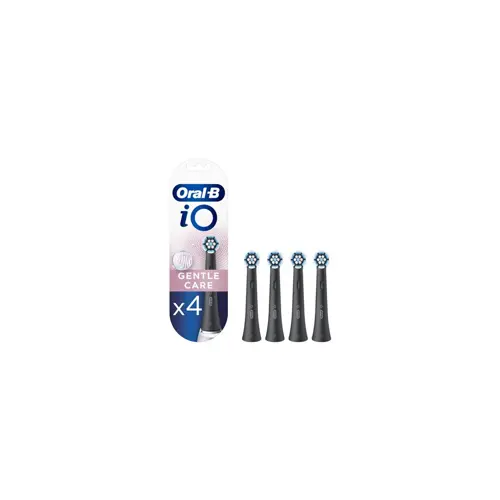 Oral-B Toothbrush replacement iO Gentle Care Heads For adults Number of brush heads included 4 Number of teeth brushing modes Does not apply Black