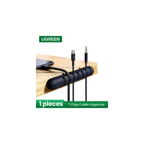 Organizator kablova UGREEN, sa 7 utora, crni