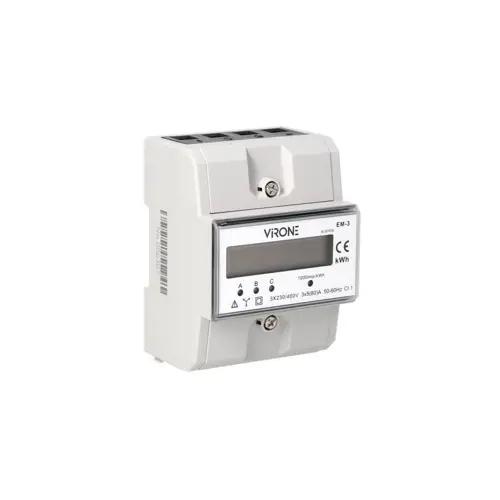 Indikator potrošnje trofazne struje ORNO, 3-phase electricity consumption indicator, 80A, 3 modules, DIN TH-35mm (80A, 3 modula, DIN TH-35mm)