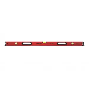 Painted spirit level with level and plumb indicato