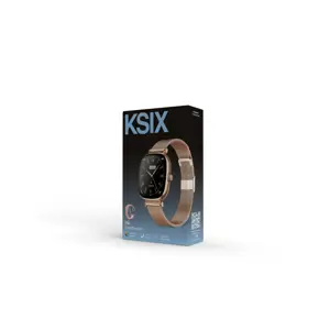 Pamenti sat KSIX IRIA, AMOLED, 4 dana aut., met. i silikon. remen, rozi