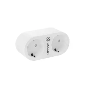 Pametna utičnica TELLUR (WiFi, AC Dual Plug, 16A/3680W)