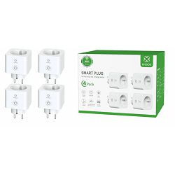 Pametna utičnica WOOX WiFi (EU, 16A/3680W, WooxHome app, voice control - Alexa & Google Assistant, 4 kom (R6113-4PACK))