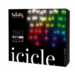 Pametne lampice TWINKLY Icicle (190L 5mm, BT + WiFi, mat+prozirno)
