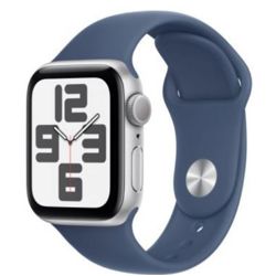 Pametni sat APPLE Watch SE2 v3 GPS 40mm Silver Alu Case s Denim Sport Band - S/M - MXEC3QH/A