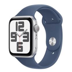 Pametni sat APPLE Watch SE2 v3 GPS 44mm Silver Alu Case s Denim Sport Band - M/L - MXER3QH/A