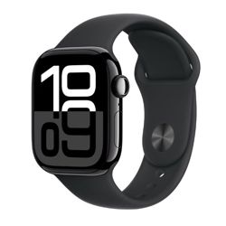 Pametni sat APPLE Watch Series 10 42mm Jet Black Alu Case s Black Sport Band, M/L - MWWF3QH/A
