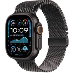 Pametni sat APPLE Watch Ultra2 v2 Cellular 49mm Black Titanium Case s Black Titanium Milanese Loop - M - MX5U3BS/A