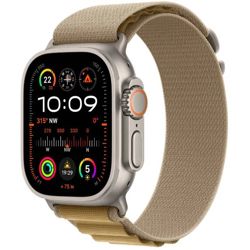 Pametni sat APPLE Watch Ultra2 v2 Cellular 49mm Natural Titanium Case s Tan Alpine Loop - M - MX4F3BS/A