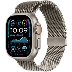 Pametni sat APPLE Watch Ultra2 v2 Cellular 49mm Natural Titanium Case s Natural Titanium Milanese Loop - L - MX5T3BS/A