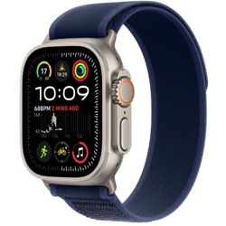 Pametni sat APPLE Watch Ultra2 v2 Cellular 49mm Natural Titanium Case s Blue Trail Loop - M/L - MX4L3BS/A