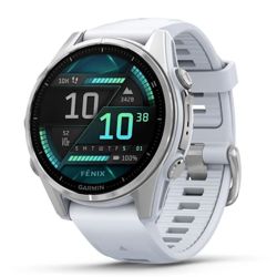 Pametni sat GARMIN fenix 8, 43 mm Silver, Whitestone remen, 010-02903-00