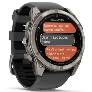 Pametni sat GARMIN fēnix 8 Pro 51 mm LTE AMOLED Sapphire Titanium Graphite - 010-03199-11