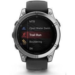 Pametni sat GARMIN fenix E, 47 mm nehrđajući čelik, crni remen, 010-03025-00