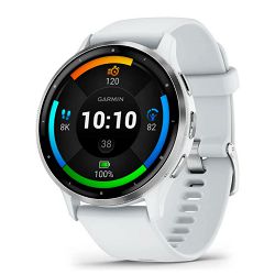 Pametni sat GARMIN Venu 3, Silver Stainless Steel Bezel with Whitestone Case and Silicone Band, 45mm
