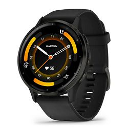 Pametni sat GARMIN Venu 3, Slate Stainless Steel Bezel with crna Case and Silicone Band, 45mm