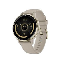 Pametni sat GARMIN Venu 3S, French Gray Soft/Gold Leather, 41mm