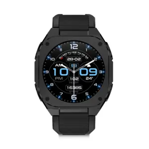 Pametni sat KSIX Zenthium, 1.32" AMOLED, 30 dana baterija, IP68, crni