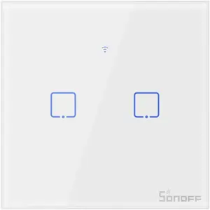 Pametni zidni prekidač SONOFF T1EU2C-TX Wi-Fi + RF433 Dual