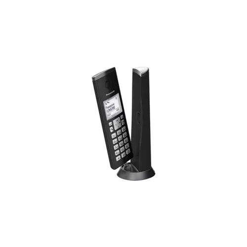 Bežični telefon PANASONIC KX-TGK210FXB (ugrađeni zaslon, identifikacija pozivatelja, konferencijski poziv, zvučnik, bežična veza, crna)