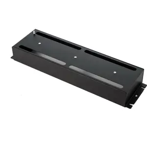 Panel za montažu modularnih aparata u ormar 19" sa DIN šinom (crna)