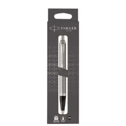PARKER Kugelschreiber IM Brushed Metal C.C. M Schwarz Geschenkbox