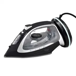 Parna pegla ADLER AD 5043 (Snaga 2800 W, Kapacitet spremnika za vodu 300 ml, Kontinuirana para 30 g/min, Povećana snaga pare 42 g/min, crna/Srebrna)