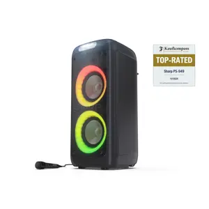 Party zvučnik SHARP PS-949 (132W, Bluetooth, TWS, IPX4, USB, LED rasvjeta)