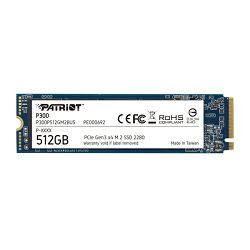 SSD PATRIOT P300 R1700/W1200, 512GB, M.2 NVMe