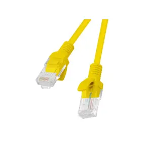 PATCHCORD KAT.5E UTP 1M ŻÓŁTY FLUKE PASSED LANBERG 10-PACK