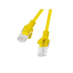 PATCHCORD KAT.5E UTP 2M ŻÓŁTY FLUKE PASSED LANBERG 10-PACK