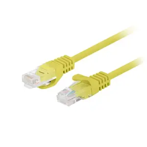 PATCHCORD KAT.6 UTP 1M ŻÓŁTY FLUKE PASSED LANBERG 10-PACK