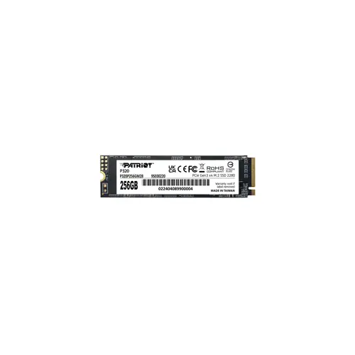 SSD disk PATRIOT P320 256GB M.2 NVMe (PCIe Gen 3 x4)