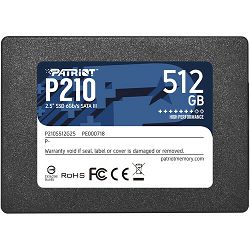 Patriot SSD P210 R520/W430, 512GB, 7mm, 2.5"
