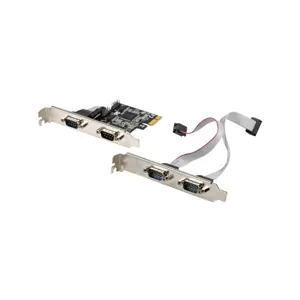 PCI EXPRESS X1->4X DB-9(COM) LOW PROFILE PEG CARD LANBERG