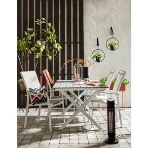 Pedestal heater 1000W, IP44, heating element carbon fiber lamp