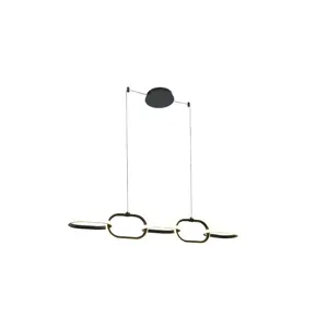 PENDANT LED LIGHT EDIRNA 5 4000K BLACK