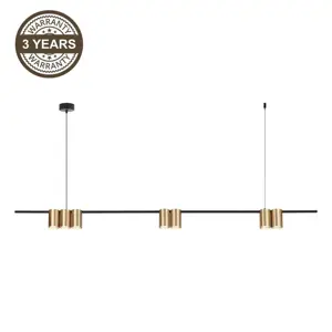 PENDANT LIGHT PORI 7XGU10 ML0372 GOLD