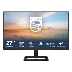 Philips 1000 series 27E1N1600AE/00 computer monitor 68.6 cm (27") 2560 x 1440 pixels Quad HD LCD Black