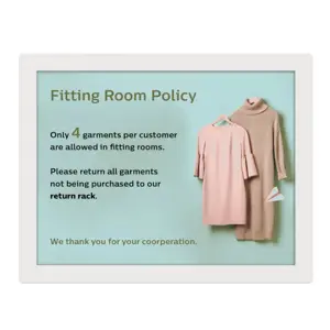 Philips 13BDL4150IW Digital signage flat panel 33 cm (13") Wi-Fi UXGA White Built-in processor Android 11 24/7