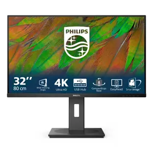 Philips 3000 series 32B1N3800/00 computer monitor 81.3 cm (32") 3840 x 2160 pixels 4K Ultra HD LCD Black