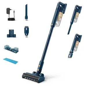 Philips 5000 series XC5043/01 stick vacuum/electric broom Battery Dry&wet Cyclonic Bagless Blue, Yellow