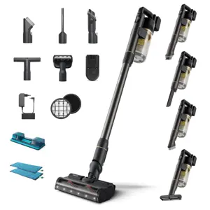 Philips 7000 series XC7057 Stick vacuum Battery Dry&wet Cyclonic Bagless 0.6 L Black, Gold