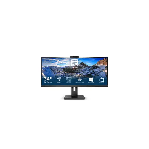 LED monitor PHILIPS P Line 346P1CRH/00 (86.4 cm (34"), 3440 x 1440 piksela, UltraWide Quad HD, Crna)