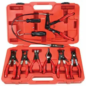 PLIERS FOR SELF-LOCKING BANDS 9pcs. /SILVER
