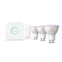 Početni paket pametne rasvjete PHILIPS HUE (WCA Starter Kit 4.2W GU10 3pcs, Bridge, Switch) (3 komada, 4.2W, GU10)