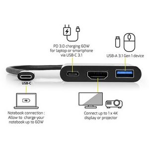 Port USB-C mini docking station HDMI