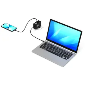 Port zidni punjač GaN 100W USB-C/A, international