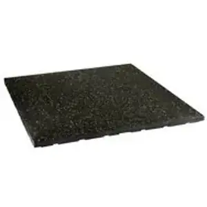 POS35 PODŁOGA GUMOWA POD SPRZĘT FITNESS Z WYPUSTKAMI BLACK/YELLOW II GATUNEK